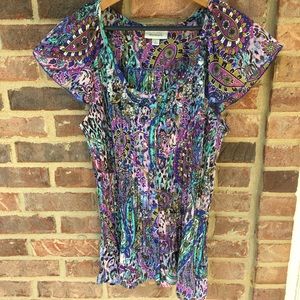 Dressbarn - Sparkle Scoopneck Top - M